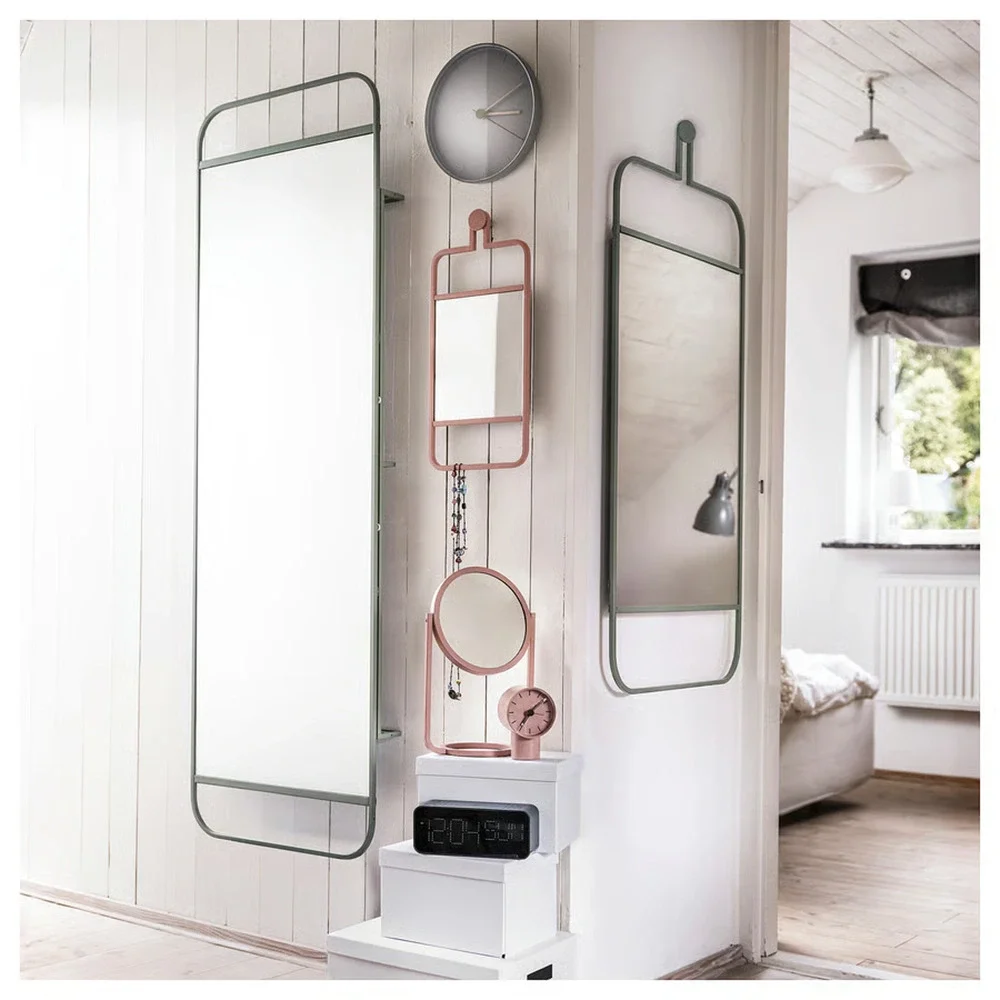 IKEA GRANVAG Wall Mirror Hanging Pink 8 5/8x18 7/8'' NEW
